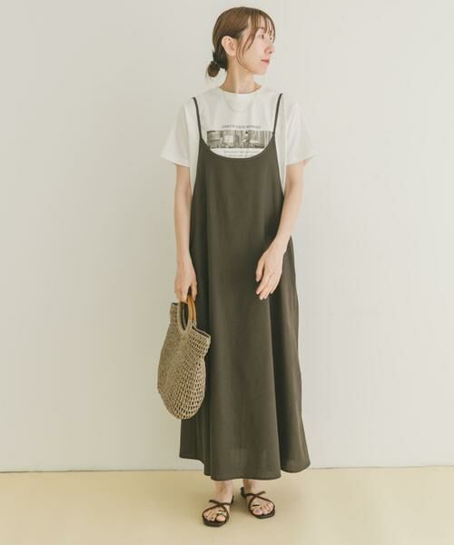 URBAN RESEARCH ITEMS / アーバンリサーチ アイテムズ ワンピース | リネンキャミワンピース | 詳細21