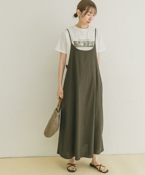 URBAN RESEARCH ITEMS / アーバンリサーチ アイテムズ ワンピース | リネンキャミワンピース | 詳細22