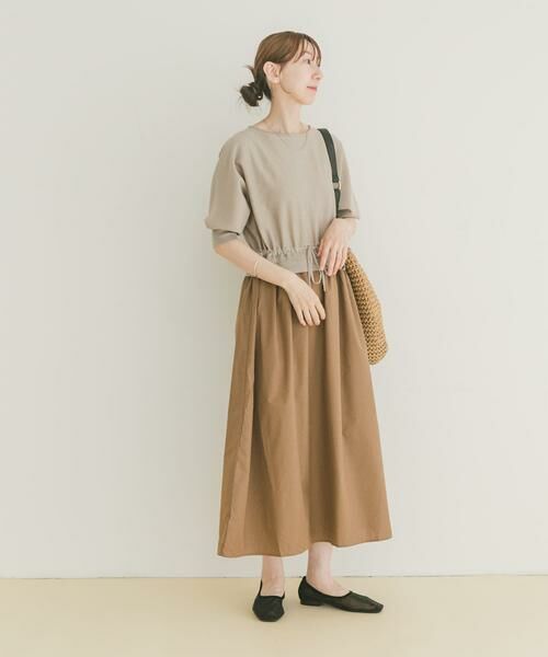 URBAN RESEARCH ITEMS / アーバンリサーチ アイテムズ ワンピース | ニットドッキングワンピース(ベージュ)