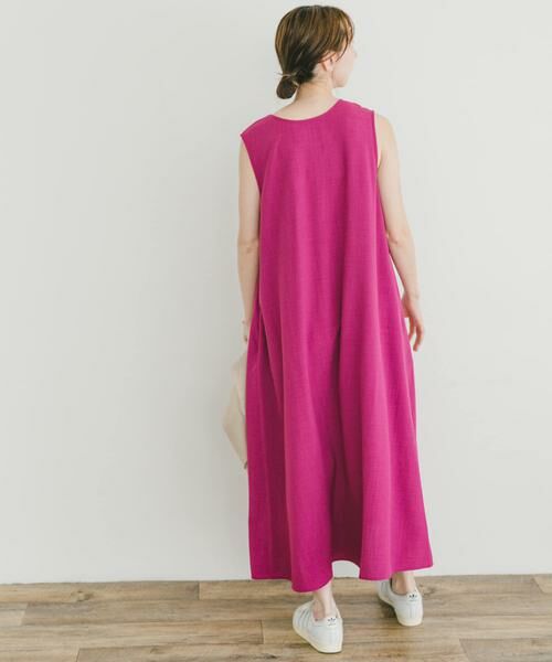 URBAN RESEARCH ITEMS / アーバンリサーチ アイテムズ ワンピース | リネンライクテントラインワンピース | 詳細2