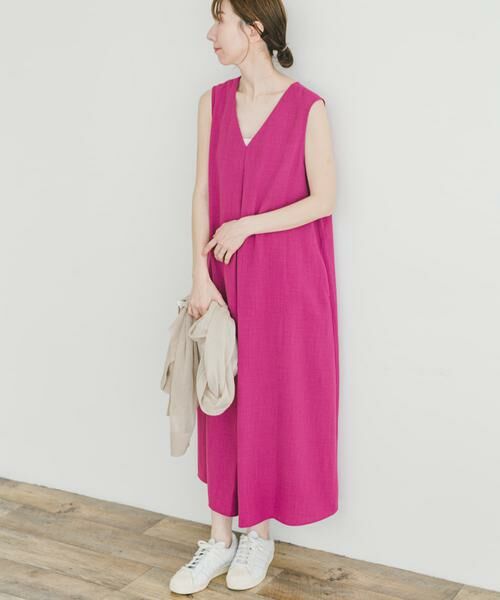 URBAN RESEARCH ITEMS / アーバンリサーチ アイテムズ ワンピース | リネンライクテントラインワンピース | 詳細3