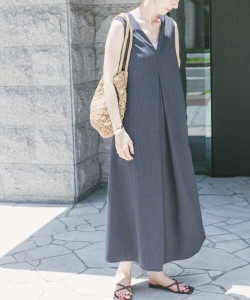 URBAN RESEARCH ITEMS / アーバンリサーチ アイテムズ ワンピース | リネンライクテントラインワンピース | 詳細9