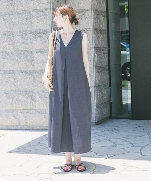 URBAN RESEARCH ITEMS / アーバンリサーチ アイテムズ ワンピース | リネンライクテントラインワンピース | 詳細10
