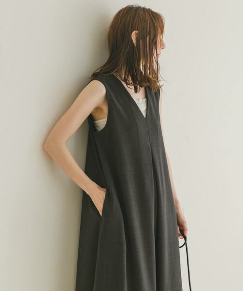 URBAN RESEARCH ITEMS / アーバンリサーチ アイテムズ ワンピース | リネンライクテントラインワンピース | 詳細13