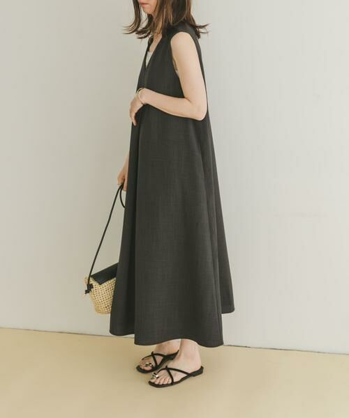 URBAN RESEARCH ITEMS / アーバンリサーチ アイテムズ ワンピース | リネンライクテントラインワンピース | 詳細14