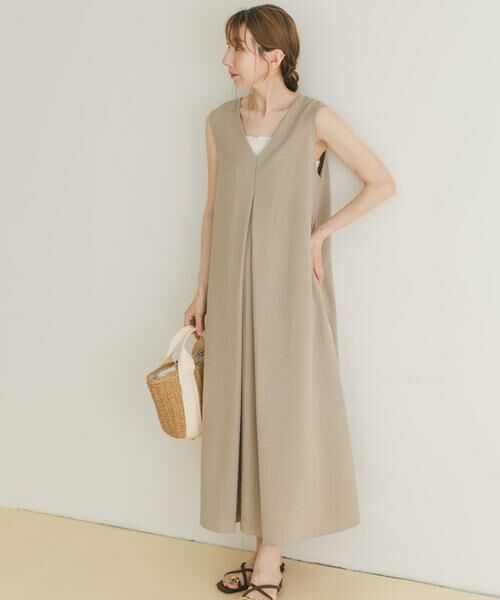 URBAN RESEARCH ITEMS / アーバンリサーチ アイテムズ ワンピース | リネンライクテントラインワンピース | 詳細19
