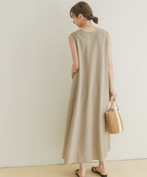 URBAN RESEARCH ITEMS / アーバンリサーチ アイテムズ ワンピース | リネンライクテントラインワンピース | 詳細21