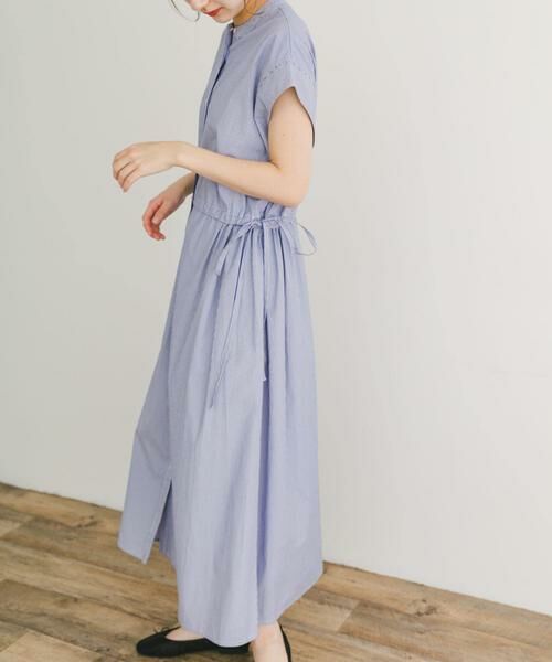 URBAN RESEARCH ITEMS / アーバンリサーチ アイテムズ ワンピース | ウエストギャザーストライプワンピース | 詳細2