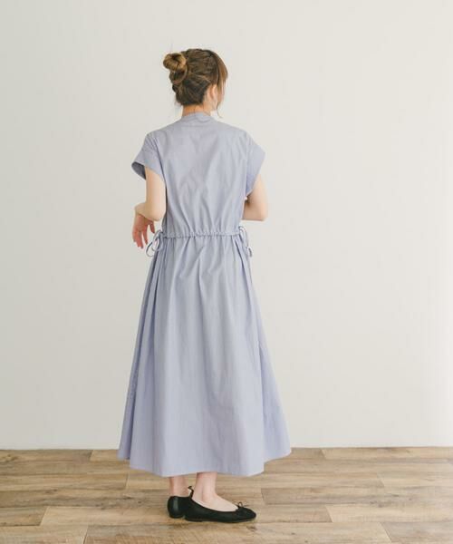 URBAN RESEARCH ITEMS / アーバンリサーチ アイテムズ ワンピース | ウエストギャザーストライプワンピース | 詳細7