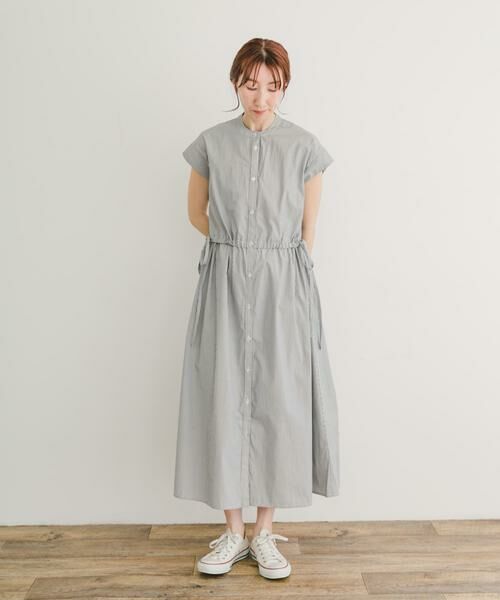 URBAN RESEARCH ITEMS / アーバンリサーチ アイテムズ ワンピース | ウエストギャザーストライプワンピース | 詳細11