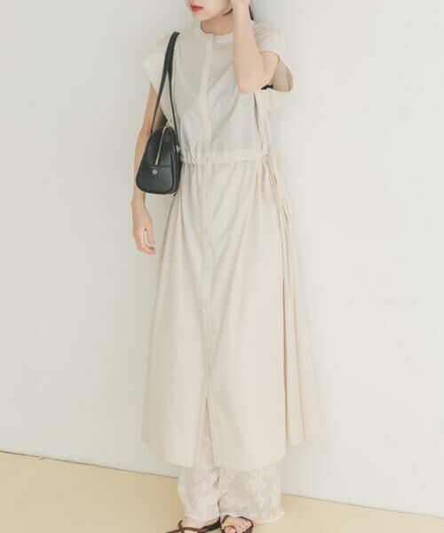 URBAN RESEARCH ITEMS / アーバンリサーチ アイテムズ ワンピース | ウエストギャザーストライプワンピース | 詳細21