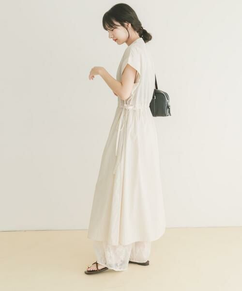 URBAN RESEARCH ITEMS / アーバンリサーチ アイテムズ ワンピース | ウエストギャザーストライプワンピース | 詳細22