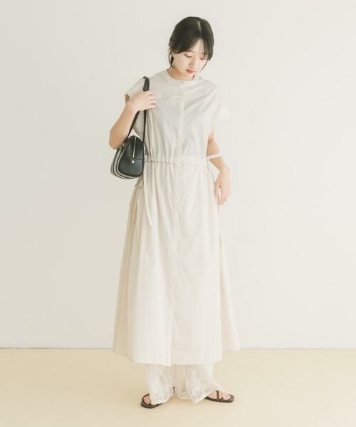 URBAN RESEARCH ITEMS / アーバンリサーチ アイテムズ ワンピース | ウエストギャザーストライプワンピース | 詳細24