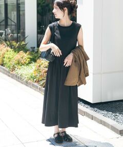 URBAN RESEARCH ITEMS / アーバンリサーチ アイテムズ ワンピース | リブドッキングノースリーブワンピース