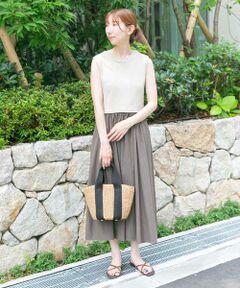 URBAN RESEARCH ITEMS / アーバンリサーチ アイテムズ ワンピース | リブドッキングノースリーブワンピース