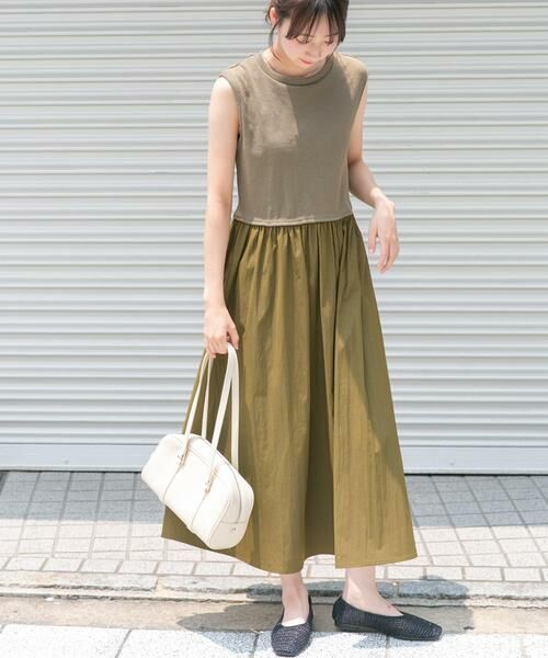 URBAN RESEARCH ITEMS / アーバンリサーチ アイテムズ ワンピース | リブドッキングノースリーブワンピース | 詳細3