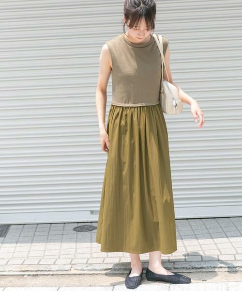 URBAN RESEARCH ITEMS / アーバンリサーチ アイテムズ ワンピース | リブドッキングノースリーブワンピース | 詳細4