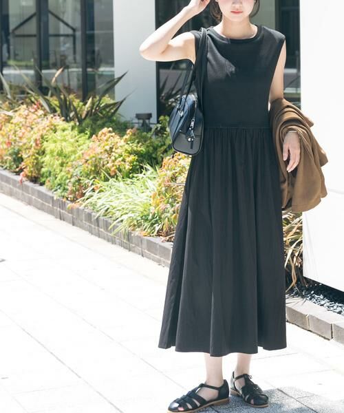 URBAN RESEARCH ITEMS / アーバンリサーチ アイテムズ ワンピース | リブドッキングノースリーブワンピース | 詳細9