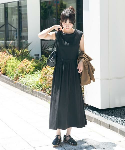 URBAN RESEARCH ITEMS / アーバンリサーチ アイテムズ ワンピース | リブドッキングノースリーブワンピース | 詳細10