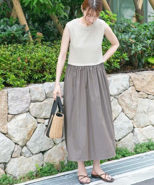 URBAN RESEARCH ITEMS / アーバンリサーチ アイテムズ ワンピース | リブドッキングノースリーブワンピース | 詳細17