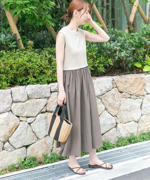 URBAN RESEARCH ITEMS / アーバンリサーチ アイテムズ ワンピース | リブドッキングノースリーブワンピース | 詳細18