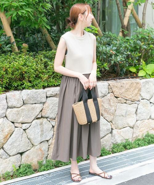 URBAN RESEARCH ITEMS / アーバンリサーチ アイテムズ ワンピース | リブドッキングノースリーブワンピース | 詳細19