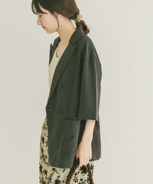 URBAN RESEARCH ITEMS / アーバンリサーチ アイテムズ その他アウター | リネンライクハーフスリーブジャケット | 詳細12