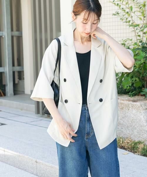 URBAN RESEARCH ITEMS / アーバンリサーチ アイテムズ その他アウター | リネンライクハーフスリーブジャケット | 詳細21