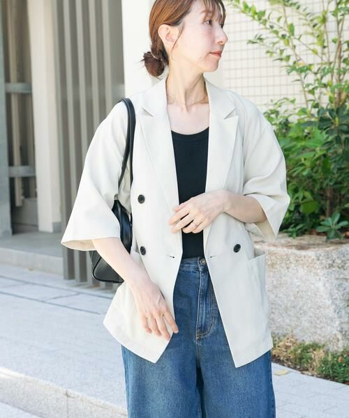 URBAN RESEARCH ITEMS / アーバンリサーチ アイテムズ その他アウター | リネンライクハーフスリーブジャケット | 詳細22