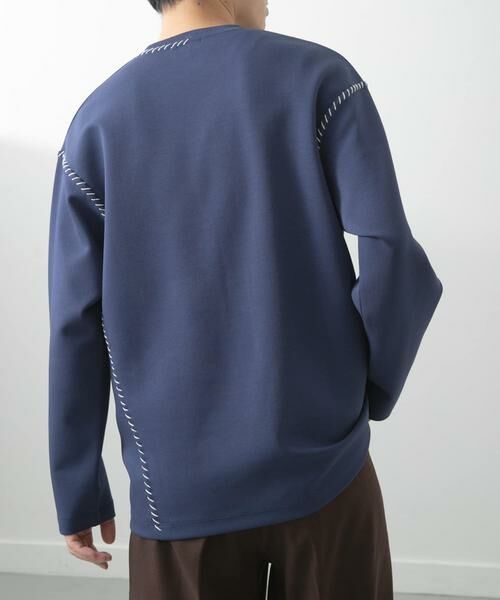 URBAN RESEARCH ITEMS / アーバンリサーチ アイテムズ Tシャツ | ブランケットステッチロングスリーブカットソー | 詳細4