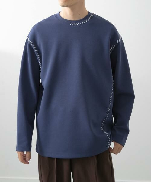 URBAN RESEARCH ITEMS / アーバンリサーチ アイテムズ Tシャツ | ブランケットステッチロングスリーブカットソー | 詳細5