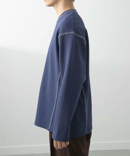 URBAN RESEARCH ITEMS / アーバンリサーチ アイテムズ Tシャツ | ブランケットステッチロングスリーブカットソー | 詳細9