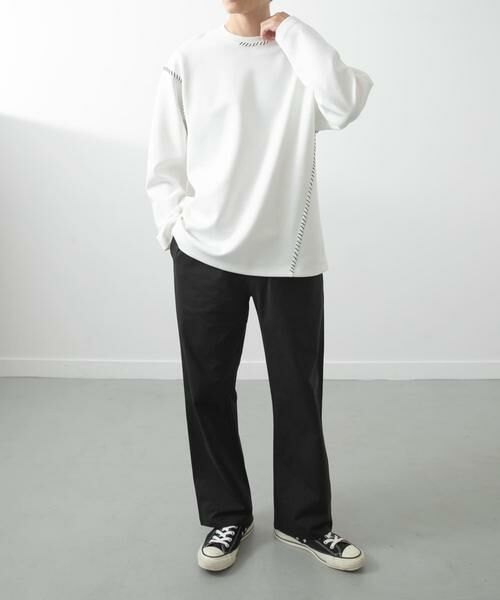 URBAN RESEARCH ITEMS / アーバンリサーチ アイテムズ Tシャツ | ブランケットステッチロングスリーブカットソー | 詳細23