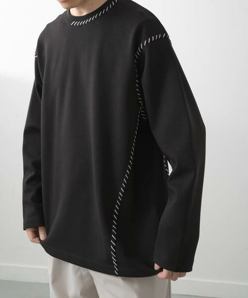 URBAN RESEARCH ITEMS / アーバンリサーチ アイテムズ Tシャツ | ブランケットステッチロングスリーブカットソー | 詳細27
