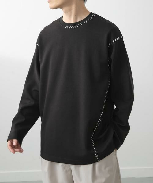 URBAN RESEARCH ITEMS / アーバンリサーチ アイテムズ Tシャツ | ブランケットステッチロングスリーブカットソー | 詳細28