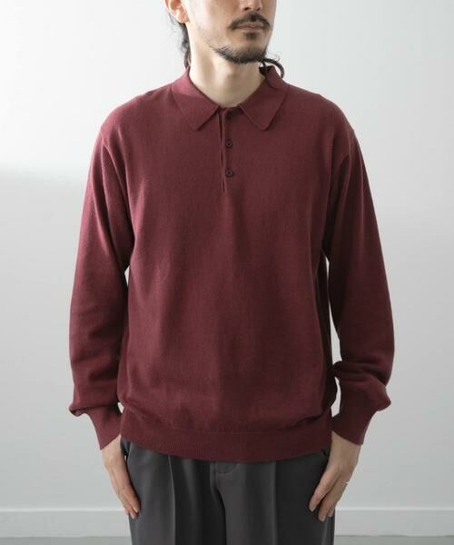 URBAN RESEARCH ITEMS / アーバンリサーチ アイテムズ ニット・セーター | カシミヤ×コットンポロセーター | 詳細1