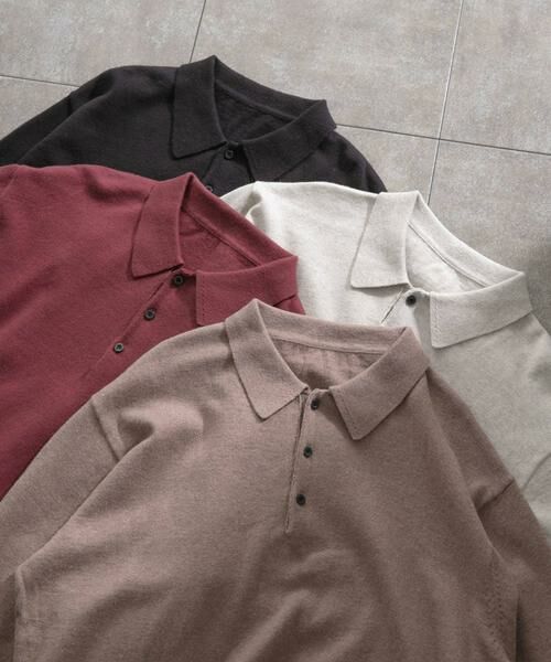 URBAN RESEARCH ITEMS / アーバンリサーチ アイテムズ ニット・セーター | カシミヤ×コットンポロセーター | 詳細21