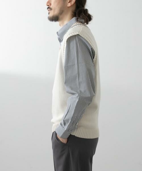 URBAN RESEARCH ITEMS / アーバンリサーチ アイテムズ ベスト | ウール混チルデンVネックニットベスト | 詳細2