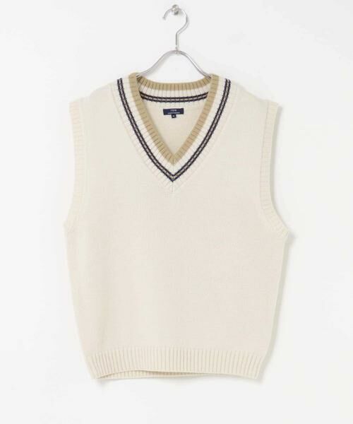 URBAN RESEARCH ITEMS / アーバンリサーチ アイテムズ ベスト | ウール混チルデンVネックニットベスト | 詳細7