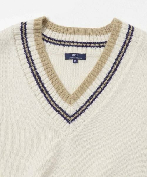 URBAN RESEARCH ITEMS / アーバンリサーチ アイテムズ ベスト | ウール混チルデンVネックニットベスト | 詳細8