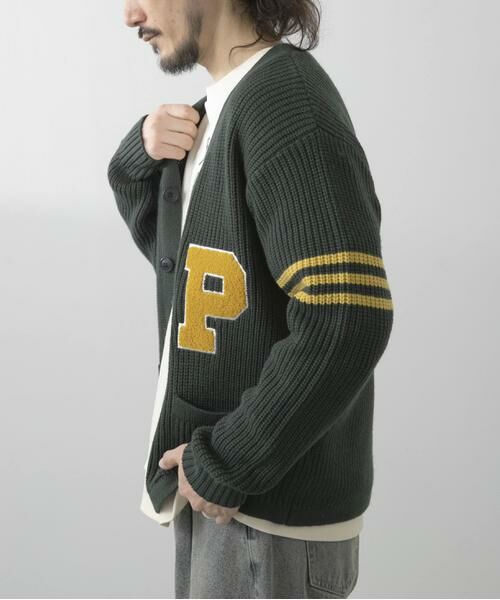 URBAN RESEARCH ITEMS / アーバンリサーチ アイテムズ カーディガン・ボレロ | ウール混サガラ刺繍カーディガン | 詳細1