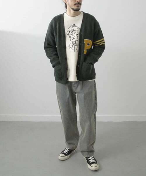 URBAN RESEARCH ITEMS / アーバンリサーチ アイテムズ カーディガン・ボレロ | ウール混サガラ刺繍カーディガン | 詳細3