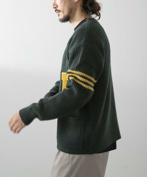 URBAN RESEARCH ITEMS / アーバンリサーチ アイテムズ カーディガン・ボレロ | ウール混サガラ刺繍カーディガン | 詳細7