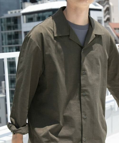 URBAN RESEARCH ITEMS / アーバンリサーチ アイテムズ シャツ・ブラウス | ペーパータッチオープンカラーシャツ | 詳細1