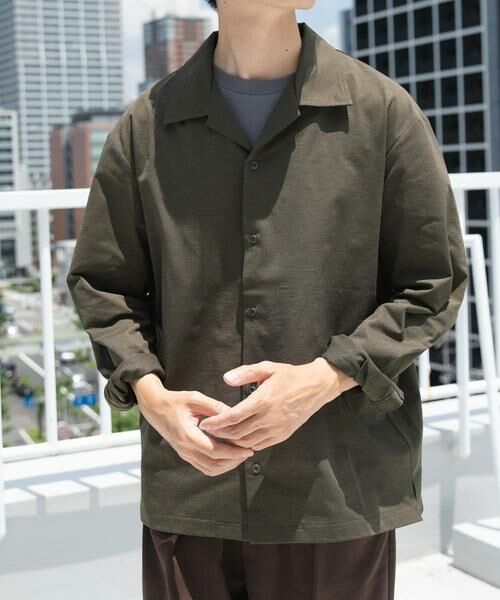 URBAN RESEARCH ITEMS / アーバンリサーチ アイテムズ シャツ・ブラウス | ペーパータッチオープンカラーシャツ | 詳細2