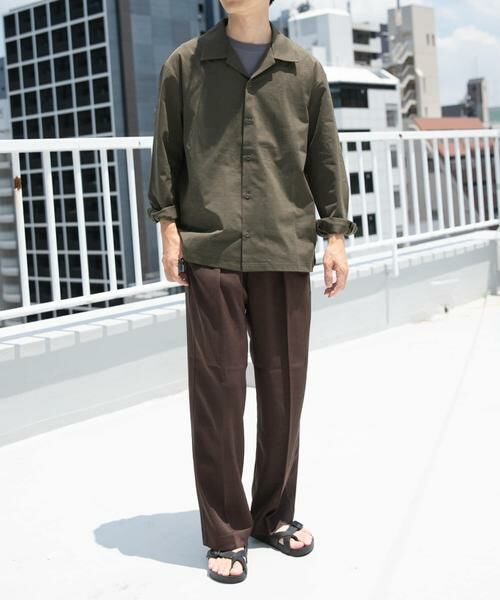 URBAN RESEARCH ITEMS / アーバンリサーチ アイテムズ シャツ・ブラウス | ペーパータッチオープンカラーシャツ | 詳細4