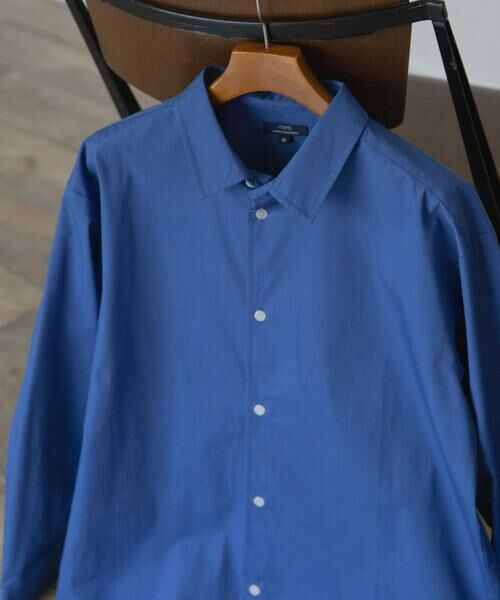 URBAN RESEARCH ITEMS / アーバンリサーチ アイテムズ シャツ・ブラウス | コットン100ブロードレギュラーカラーシャツ(ブルー)