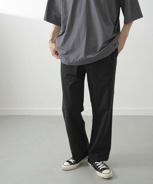 URBAN RESEARCH ITEMS/アーバンリサーチ アイテムズ ペーパータッチイージーパンツ ブラック L URBAN RESEARCH ITEMS/アーバンリサーチ アイテムズ ペーパータッチイージーパンツ ブラック L