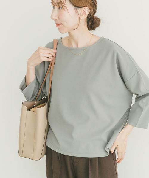 URBAN RESEARCH ITEMS / アーバンリサーチ アイテムズ Tシャツ | カットジョーゼット7分袖プルオーバー | 詳細1