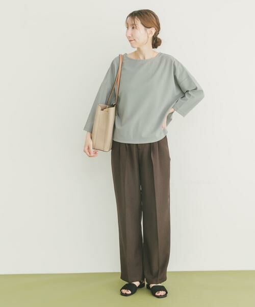 URBAN RESEARCH ITEMS / アーバンリサーチ アイテムズ Tシャツ | カットジョーゼット7分袖プルオーバー | 詳細3